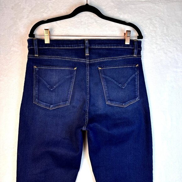 Hudson Barbara Super Skinny Jeans Dark Wash High Rise Stretch Denim Sz 31 - Picture 6 of 9